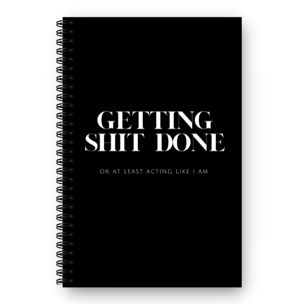 30 Day Planner:  GETTING SHIT DONE - Best Daily Calendar Planner to help reach your goals, manifest dreams and live your best life