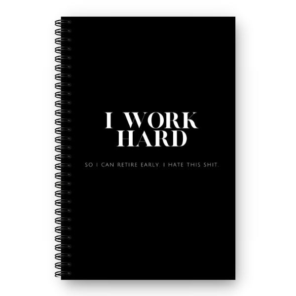 30 Day Planner: I WORK HARD - Best Daily Calendar Planner to help reach your goals, manifest dreams and live your best life