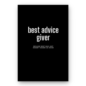 Notebook BEST ADVICE GIVER - Best Lined Notebook for daily journaling, help you reach your goals, manifest dreams and live your best life