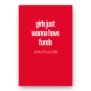 Notebook GIRLS JUST WANNA HAVE FUNDS - Best Lined Notebook for daily journaling, help you reach your goals, manifest dreams and live your best life