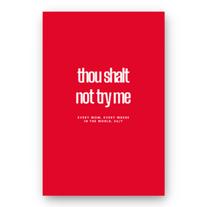 Notebook THOU SHALT NOT TRY ME - Best Lined Notebook for daily journaling, help you reach your goals, manifest dreams and live your best life