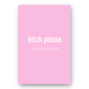Notebook BITCH PLEASE - Best Lined Notebook for daily journaling, help you reach your goals, manifest dreams and live your best life