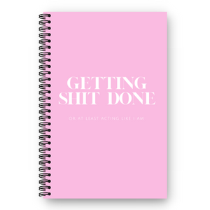 30 Day Planner:  GETTING SHIT DONE - Best Daily Calendar Planner to help reach your goals, manifest dreams and live your best life