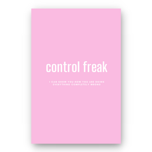 Notebook CONTROL FREAK - Best Lined Notebook for daily journaling, help you reach your goals, manifest dreams and live your best life
