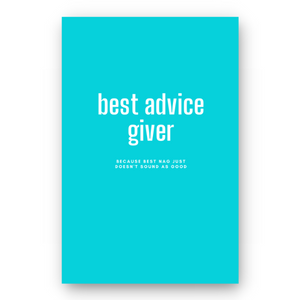Notebook BEST ADVICE GIVER - Best Lined Notebook for daily journaling, help you reach your goals, manifest dreams and live your best life