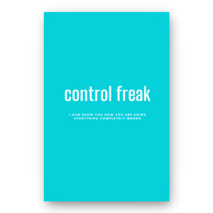 Notebook CONTROL FREAK - Best Lined Notebook for daily journaling, help you reach your goals, manifest dreams and live your best life