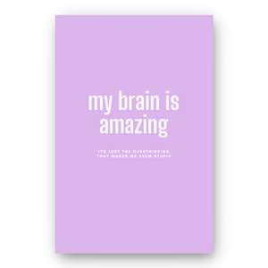 Notebook MY BRAIN IS AMAZING - Best Lined Notebook for daily journaling, help you reach your goals, manifest dreams and live your best life