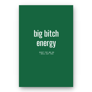 Notebook BIG BITCH ENERGY - Best Lined Notebook for daily journaling, help you reach your goals, manifest dreams and live your best life