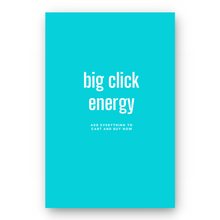 Load image into Gallery viewer, Notebook BIG CLICK ENERGY - Best Lined Notebook for daily journaling, help you reach your goals, manifest dreams and live your best life
