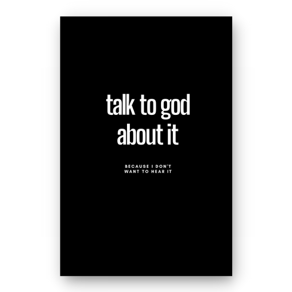 Notebook TALK TO GOD ABOUT IT - Best Lined Notebook for daily journaling, help you reach your goals, manifest dreams and live your best life