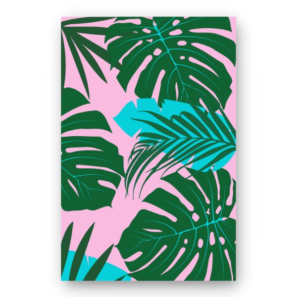 Notebook PALM LEAVES - Best Lined Notebook for daily journaling, help you reach your goals, manifest dreams and live your best life
